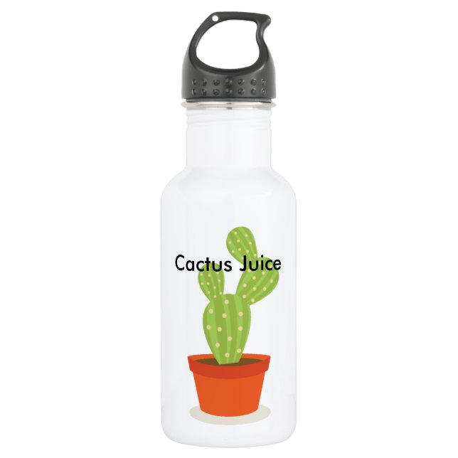 Cute succulent cactus  - Cactus Juice 532 Ml Water Bottle (Front)