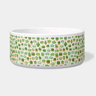Cute Succulent Plant Seamless Pattern