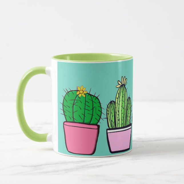 Cute Succulents Coffee Mug (Left)