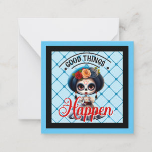 Cute Sugar Skull  Card