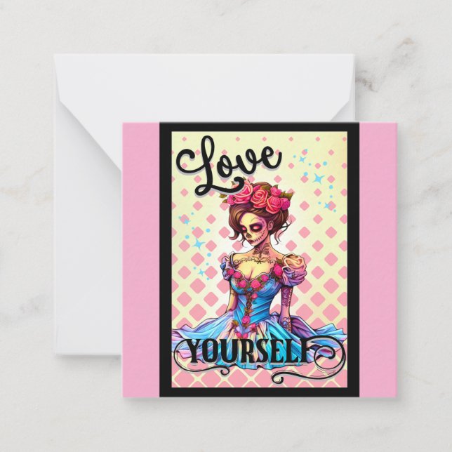 Cute Sugar Skull  Card (Front)
