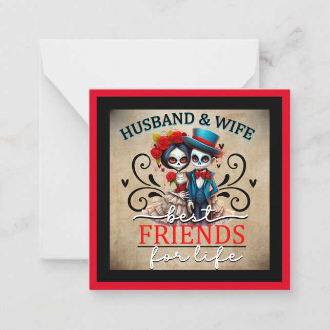 Cute Sugar Skull  Card (Front)