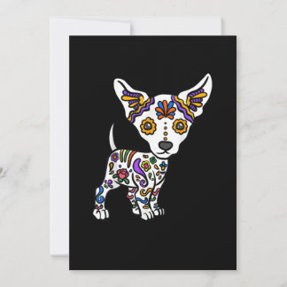 Cute Sugar Skull Chihuahua Announcement