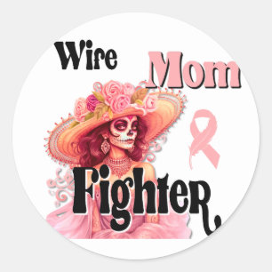 Cute Sugar Skull Classic Round Sticker