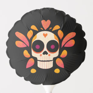Cute Sugar Skull Haloween Balloon