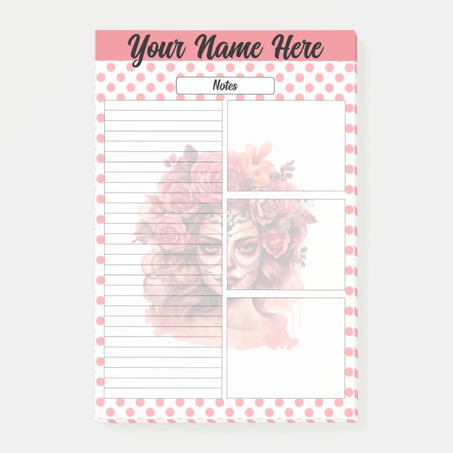 Cute Sugar Skull Notes (Front)