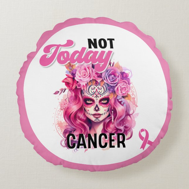 Cute Sugar Skull  Round Cushion (Front)