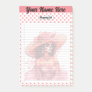 Cute Sugar Skull Shopping  List Post-it Notes