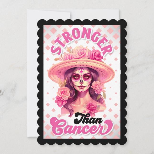 Cute Sugar Skull  Thank You Card (Front)