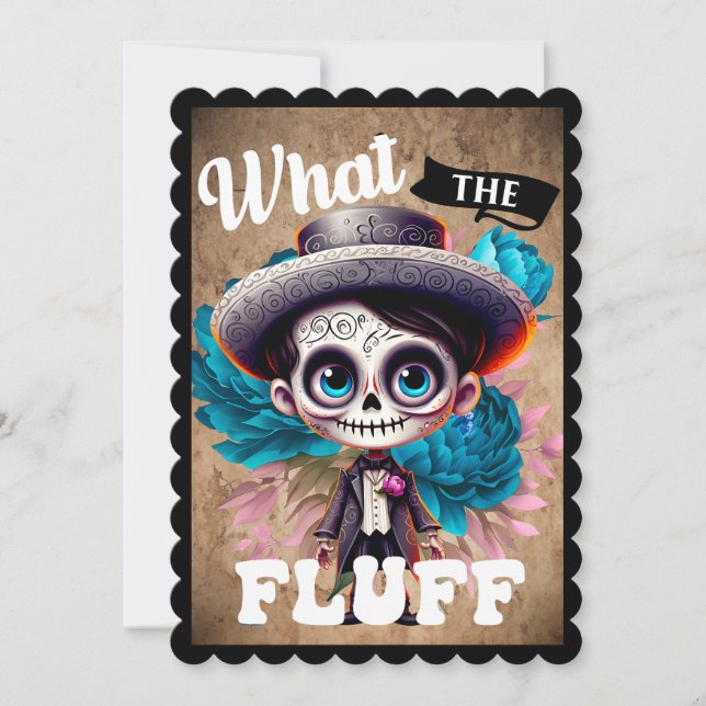 Cute Sugar Skull  Thank You Card (Front)