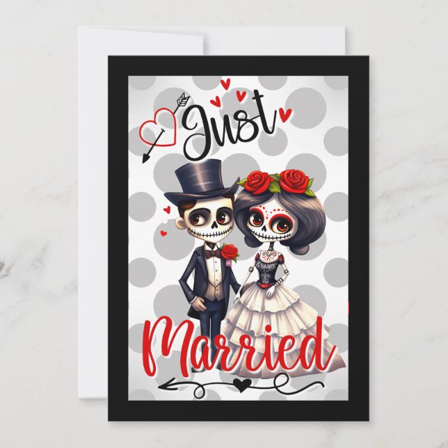 Cute Sugar Skull  Thank You Card (Front)