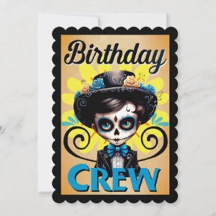 Cute Sugar Skull Thank You Card