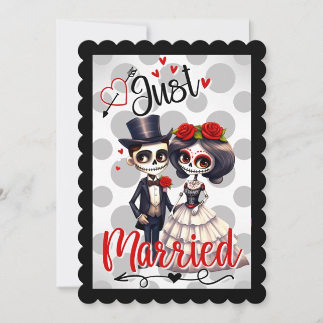 Cute Sugar Skull  Thank You Card (Front)