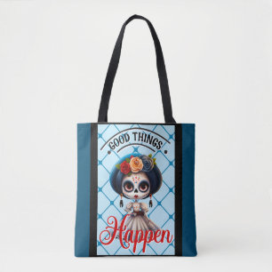 Cute Sugar Skull  Tote Bag