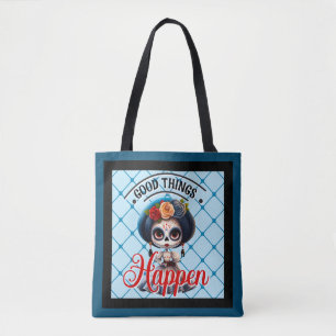Cute Sugar Skull Tote Bag