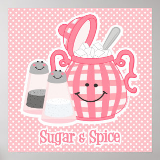 Cute Sugar & Spice Poster Print