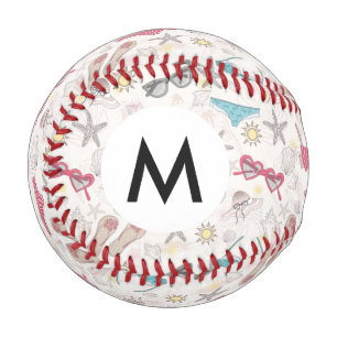 Cute Summer Abstract Pattern Baseball