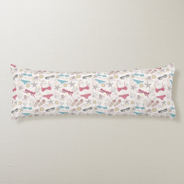 Cute Summer Abstract Pattern Body Cushion (Front)