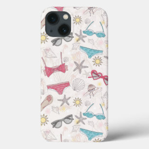 Cute Summer Abstract Pattern iPhone 13 Case