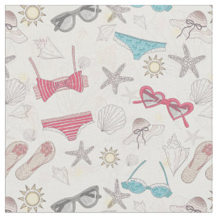 Cute Summer Abstract Pattern Fabric