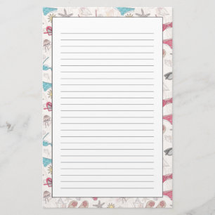 Cute Summer Abstract Pattern Stationery