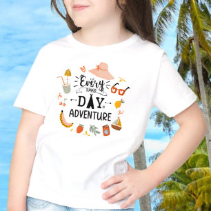 Cute Summer Adventure Quote Colourful Kids T-Shirt