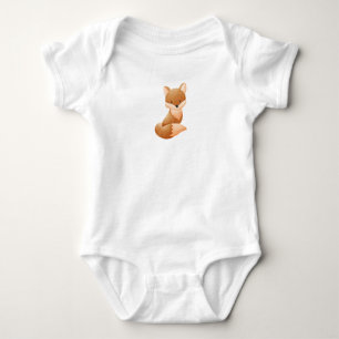 Cute Summer Baby Fox  Bodysuit