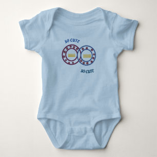 Cute Summer Baby Light Blue Bodysuit