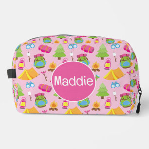 Cute Summer Camp Pattern Dopp Kit