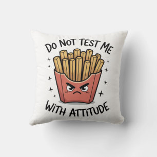 Cute Summer Cat Pillow – Too Hot To Care Funny Rel