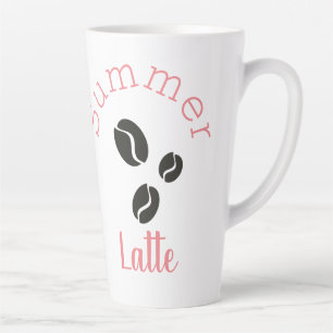 Cute Summer Coffee Bean Latte Mug