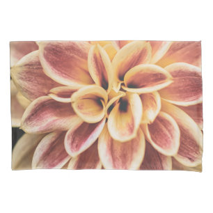 Cute Summer Dahlia Flower (Floral Art) Pillow Case