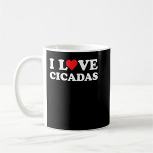 Cute Summer Design for Cicadas Lovers I Love Cicad Coffee Mug