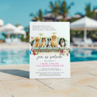Cute Summer Dogs | Tropical Poolside Party