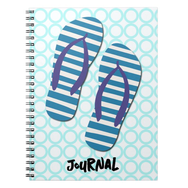 Cute Summer Flip Flops Art Journal (Front)