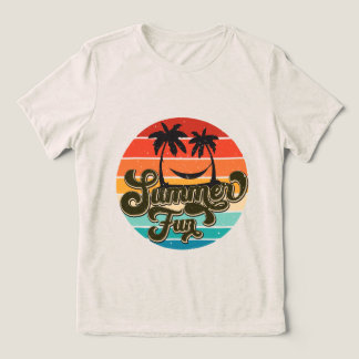 Cute Summer fun word art  Tri-Blend Shirt