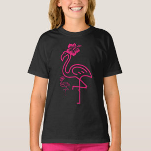 Cute Summer Girly Flamingo  T-Shirt