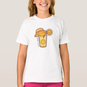 Cute Summer Lemonade Cartoon T-Shirt – Sunny Hat &
