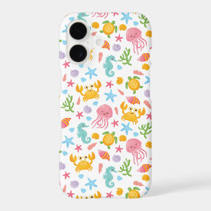 Cute Summer Ocean Sea Life Seahorse Seashells