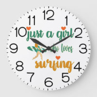 Cute summer quote Just a girl who loves surfing