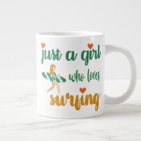 Cute summer quote Just a girl who loves surfing