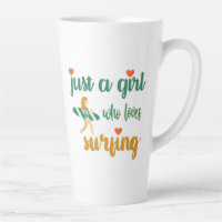 Cute summer quote Just a girl who loves surfing
