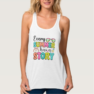 Cute Summer story word art Singlet