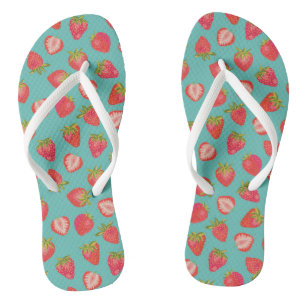 Cute Summer Strawberry Pattern Jandals