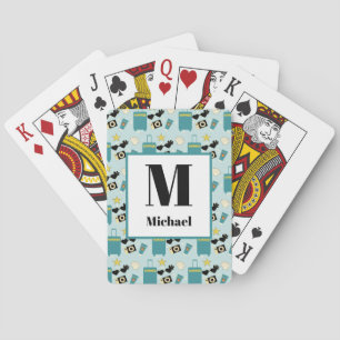 Cute Summer Vacation Elements Playing Cards