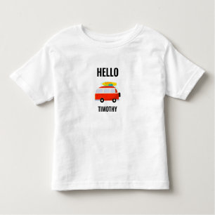 Cute summer van greetings template toddler T-Shirt