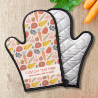 Cute Summer Vegetable Pattern Add Custom Text