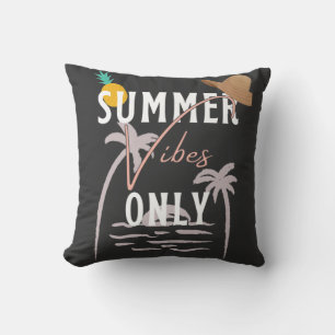 Cute Summer Vibes Only Beach Cushion