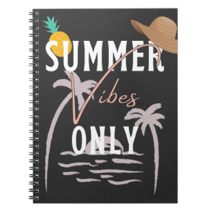 Cute Summer Vibes Only Beach Notebook
