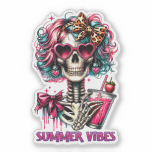 Cute Summer Vibes skeleton